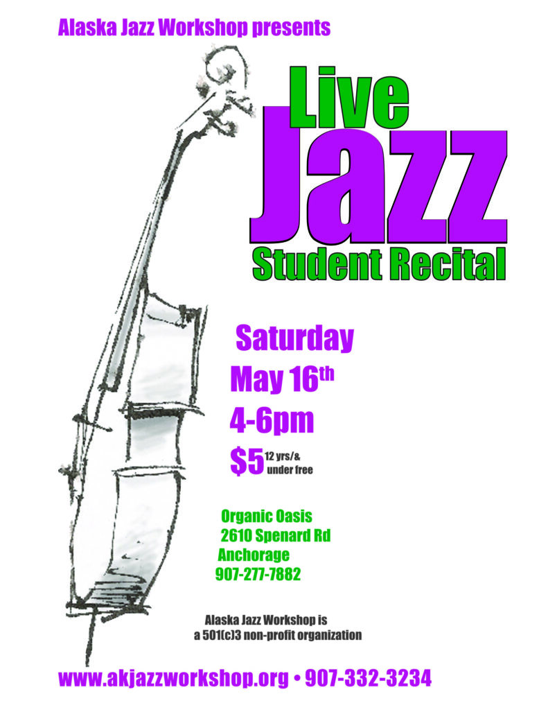 5-15-26 AJW Student Jazz Ensembles Concert poster